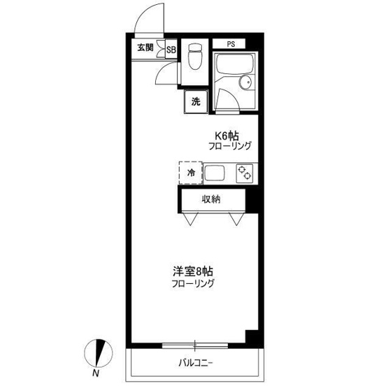 【間取り】 | 池上ネオハイム | ３３㎡のワンルーム☆
