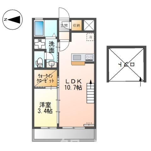 プティスール空港通りの間取り