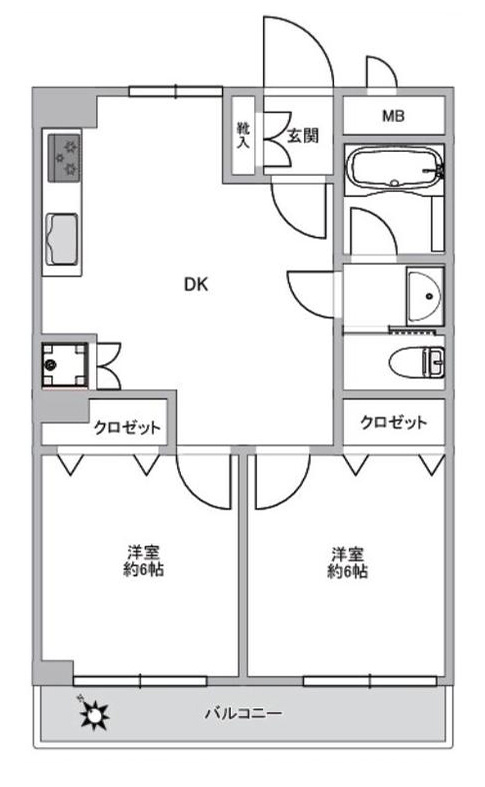 竹の塚スカイタウンの間取り