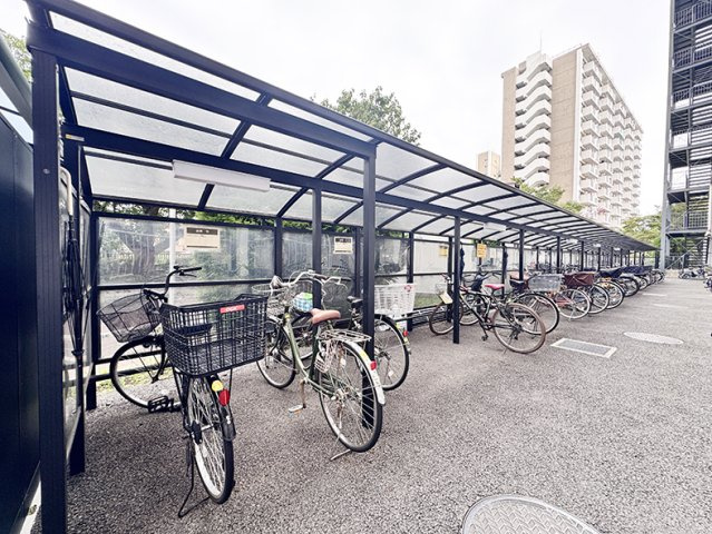 竹の塚スカイタウンの駐輪場