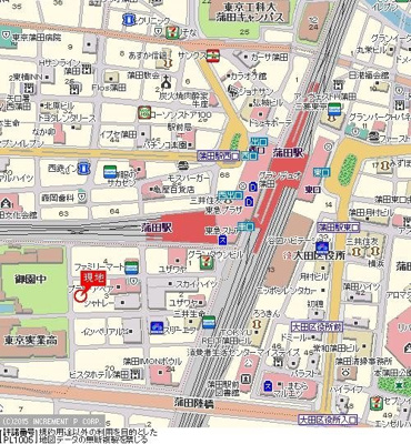 【地図】 | スカイコート蒲田第６