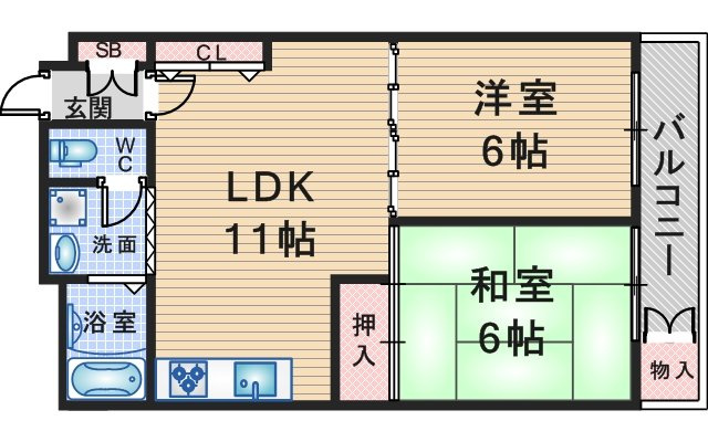 淀川ビルの間取り