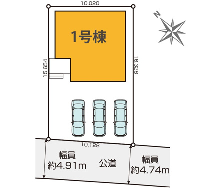 【区画図】 | 浜松市中央区西山町 新築一戸建て
