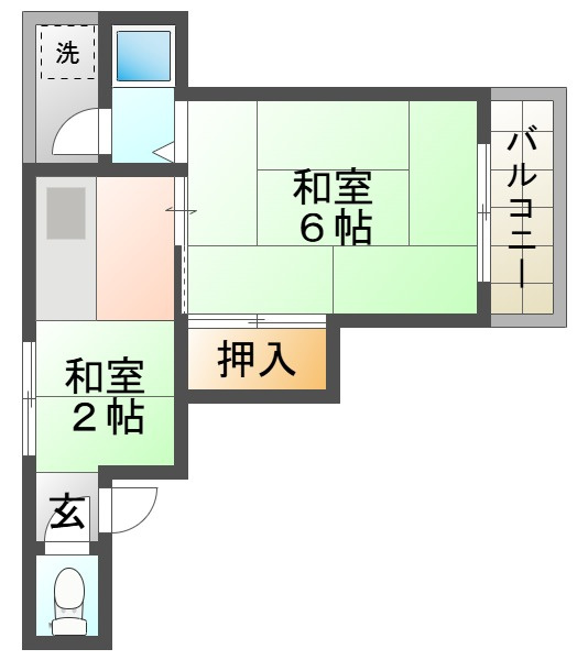 長田区檜川町アパートの間取り