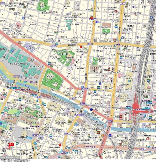 ラフィネお茶の水の地図