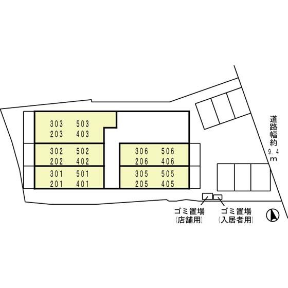 ジュネス太郎坊の区画図
