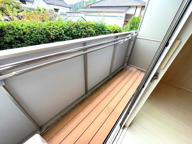 サウスグランツ1号棟のバルコニー