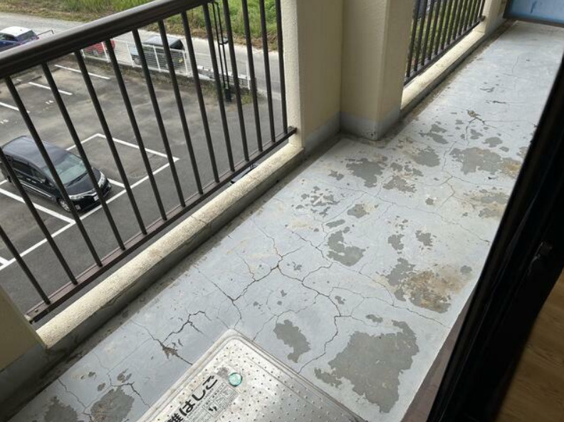 美浦第一グリーンコーポのバルコニー