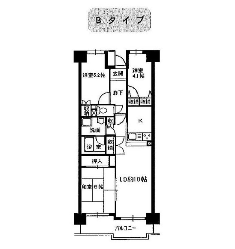 美浦第一グリーンコーポの間取り