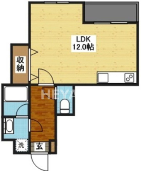 ＦＫマンションの間取り