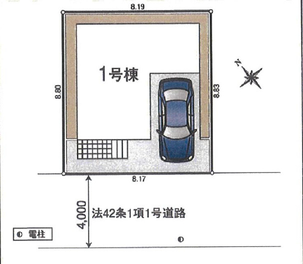 《仲介手数料半額》入間市東藤沢5丁目の区画図