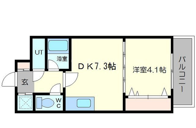 ONE ROOF FLAT TENJINBASHI（旧：シャルマンフジ天神橋）の間取り|シャルマンフジ天神橋　開放感ある間取り