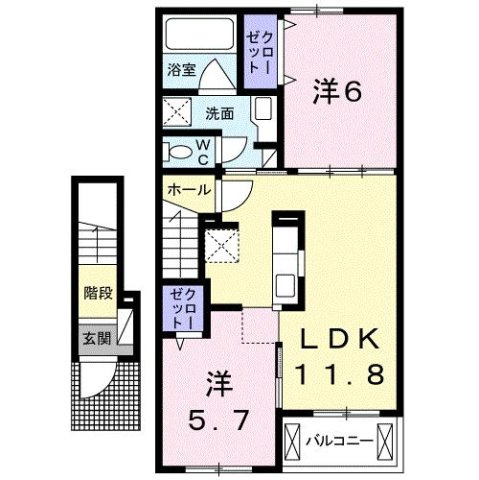 エーデルハイム東松山　Ｂ棟の間取り