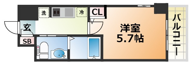 エスリード神戸WESTの間取り