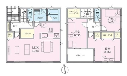 【間取り】 | 裾野市稲荷　新築一戸建て　1号棟