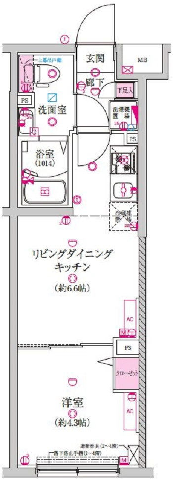 ラフィスタ豪徳寺の間取り