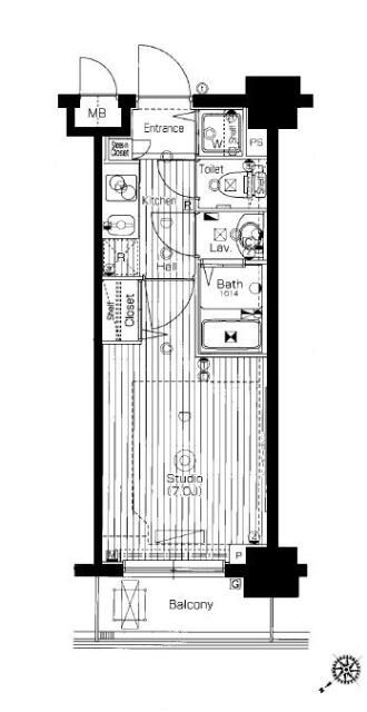 グランド・ガーラ池袋の間取り
