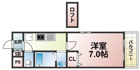 ヴィアルシティ深江の間取り