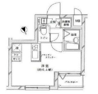 板橋区坂下３丁目の賃貸マンションの間取り