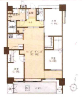 【間取り】 | グリーンマンション神松寺ナチュレ　3番館☆仲介手数料無料☆