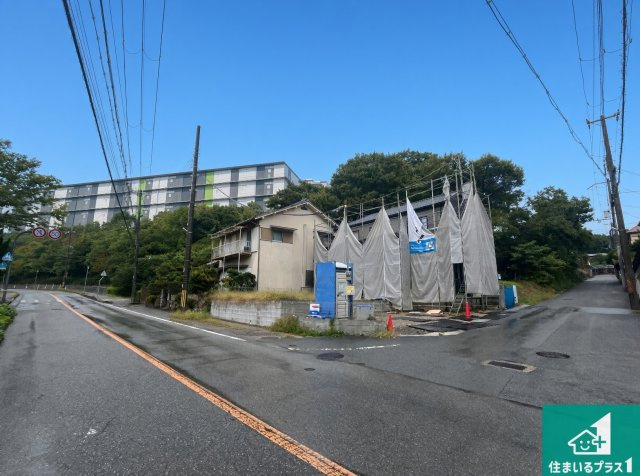 神戸市北区長尾町上津　新築一戸建ての前面道路含む現地写真|周辺は落ち着いた街並みの住宅地！子育てがしやすい住環境です！まだ未完成ですが、現地でしかわからない事もございます。是非一度ご覧ください。