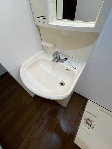 尼崎市南竹谷町１丁目のアパートの洗面所