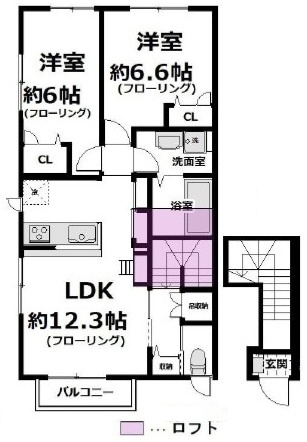 ラ・メゾン・フルーリの間取り|間取りです。