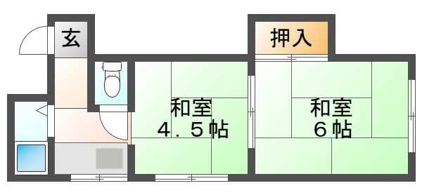 灘区城の下通アパートの間取り