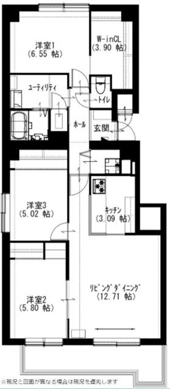 【間取り】 | クリーンリバー月寒東