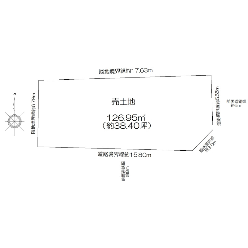 【トーヨーホーム売主/売土地】中区正木二丁目の区画図|区画図