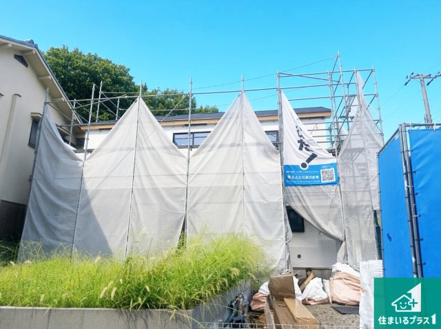 神戸市北区長尾町上津　新築一戸建ての外観|現在の進捗状況です！順調に作業進行中、完成が待ち遠しいです！詳細の間取り等、お気軽にお問い合わせください！