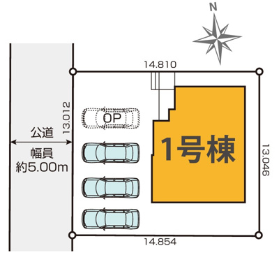 【区画図】 | 浜松市浜名区寺島 新築一戸建て | 区画図です