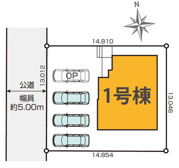 【区画図】 | 浜松市浜名区寺島 新築一戸建て | 区画図です
