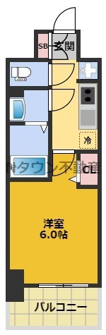 【間取り】 | メイクス今池02 | 間取りです。