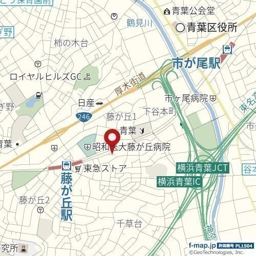 ラ・シード横浜藤が丘の地図