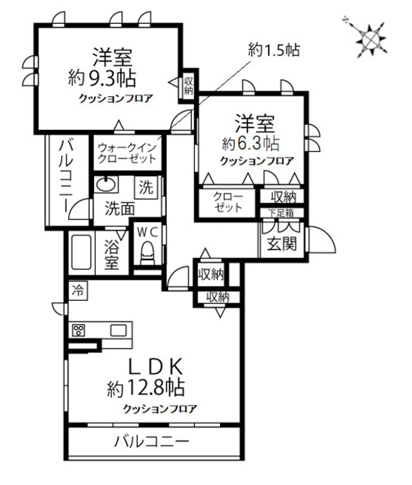 ラディーチェＡの間取り