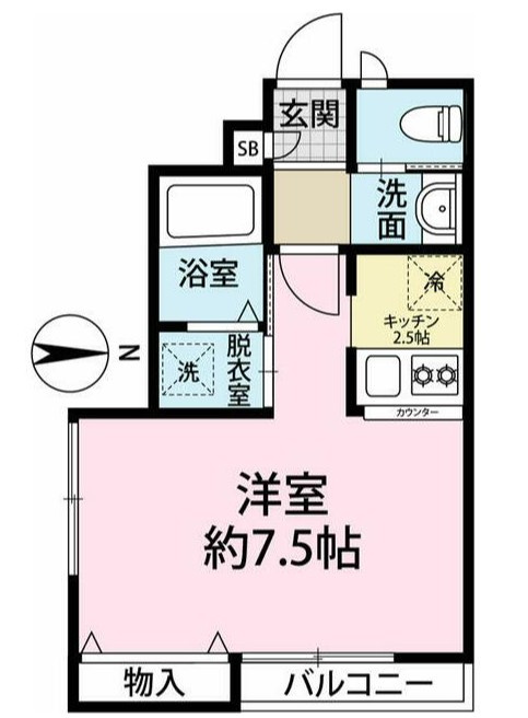 フルール桜川の間取り