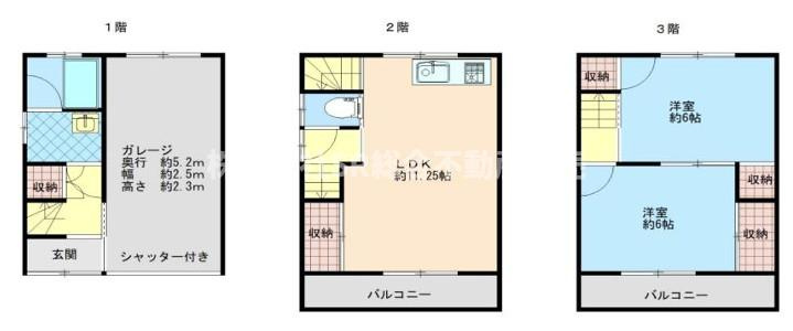 俊徳町5丁目中古戸建の間取り|全居室収納付きで便利な間取りです！