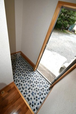 上津中村貸家の玄関|きれいな玄関です