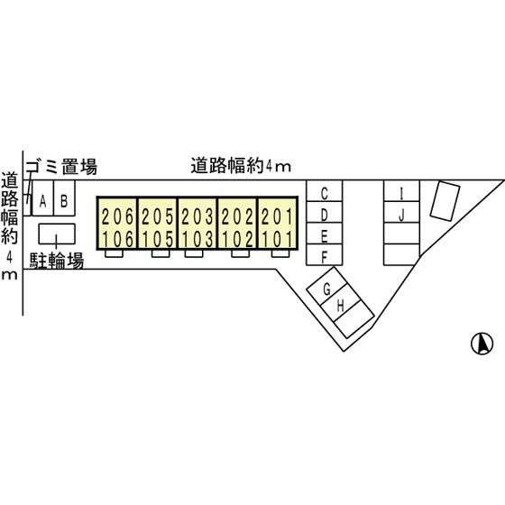 ホワイトクレインの区画図