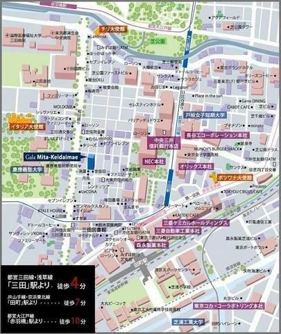ガーラ三田慶大前の地図