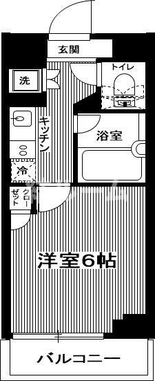 中野区鷺宮２丁目の賃貸マンションの間取り