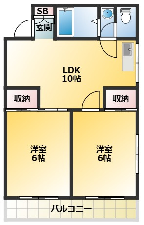 墨田区錦糸１丁目の賃貸マンションの間取り