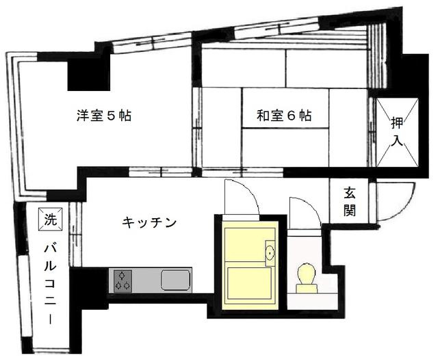 台東区寿１丁目の賃貸マンションの間取り