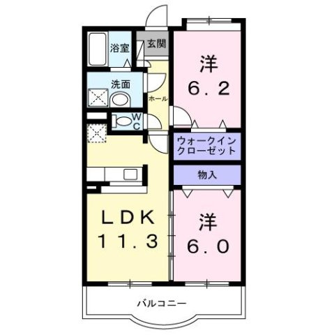 オネスティ　ユー　カレントの間取り