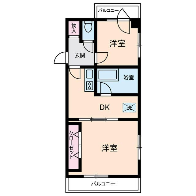 ダイヤモンドレジデンス白河の間取り|間取りです。