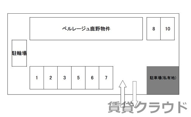 ベルレージュ鹿野の区画図