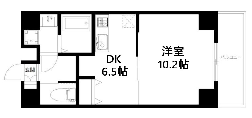 ローブコート六地蔵駅前の間取り