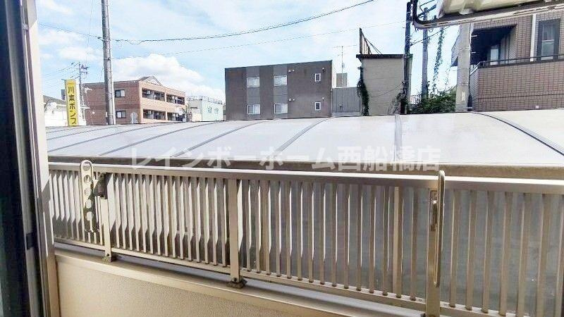 実籾フラッツのバルコニー