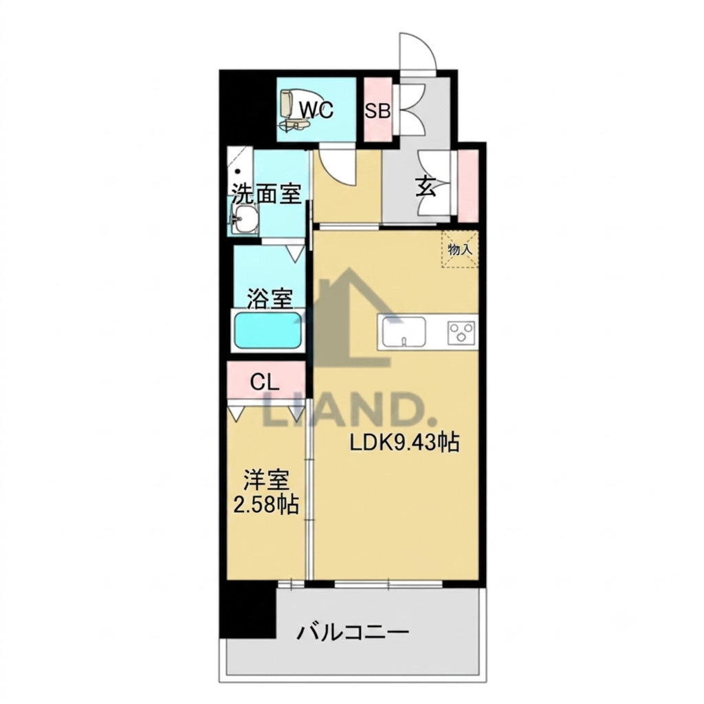 サードプレイス吉塚駅前　東吉塚小学校区の間取り|サードプレイス吉塚駅前
